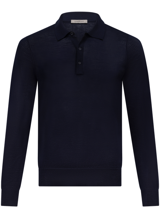Polo in cashmere e seta
