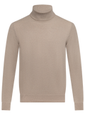 Fijngebreide coltrui van cashmere | Beige
