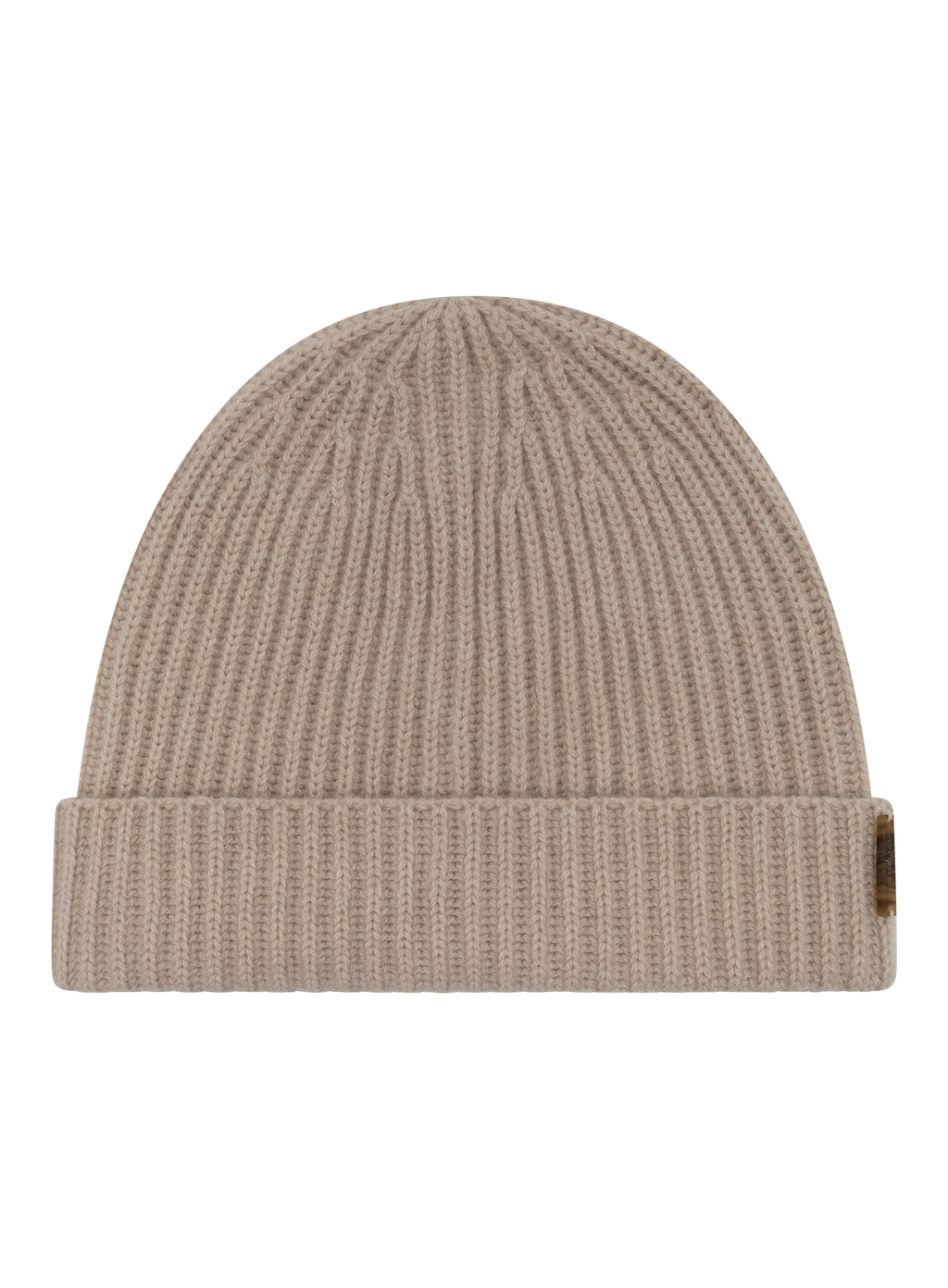 Geribde muts van cashmere | Beige