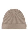 Geribde muts van cashmere | Beige