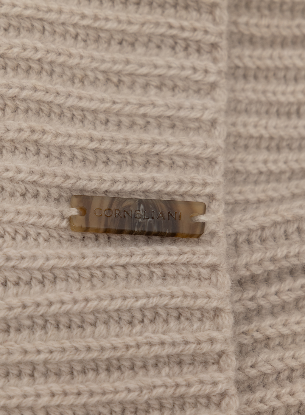Geribde muts van cashmere | FULL_WIDTH | Beige