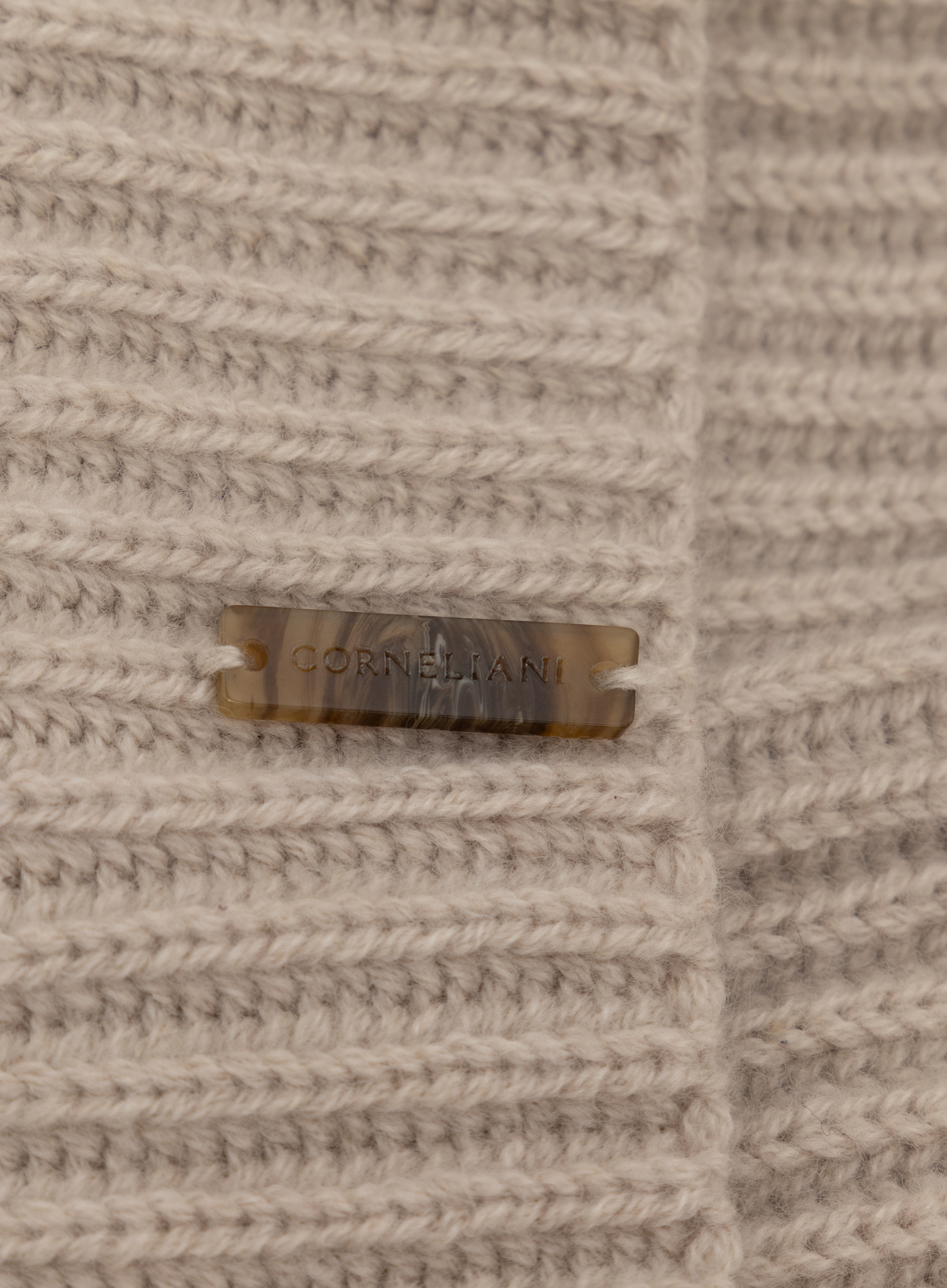 Geribde muts van cashmere | FULL_WIDTH | Beige