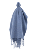 Sjaal van cashmere met franjes | L.Blauw