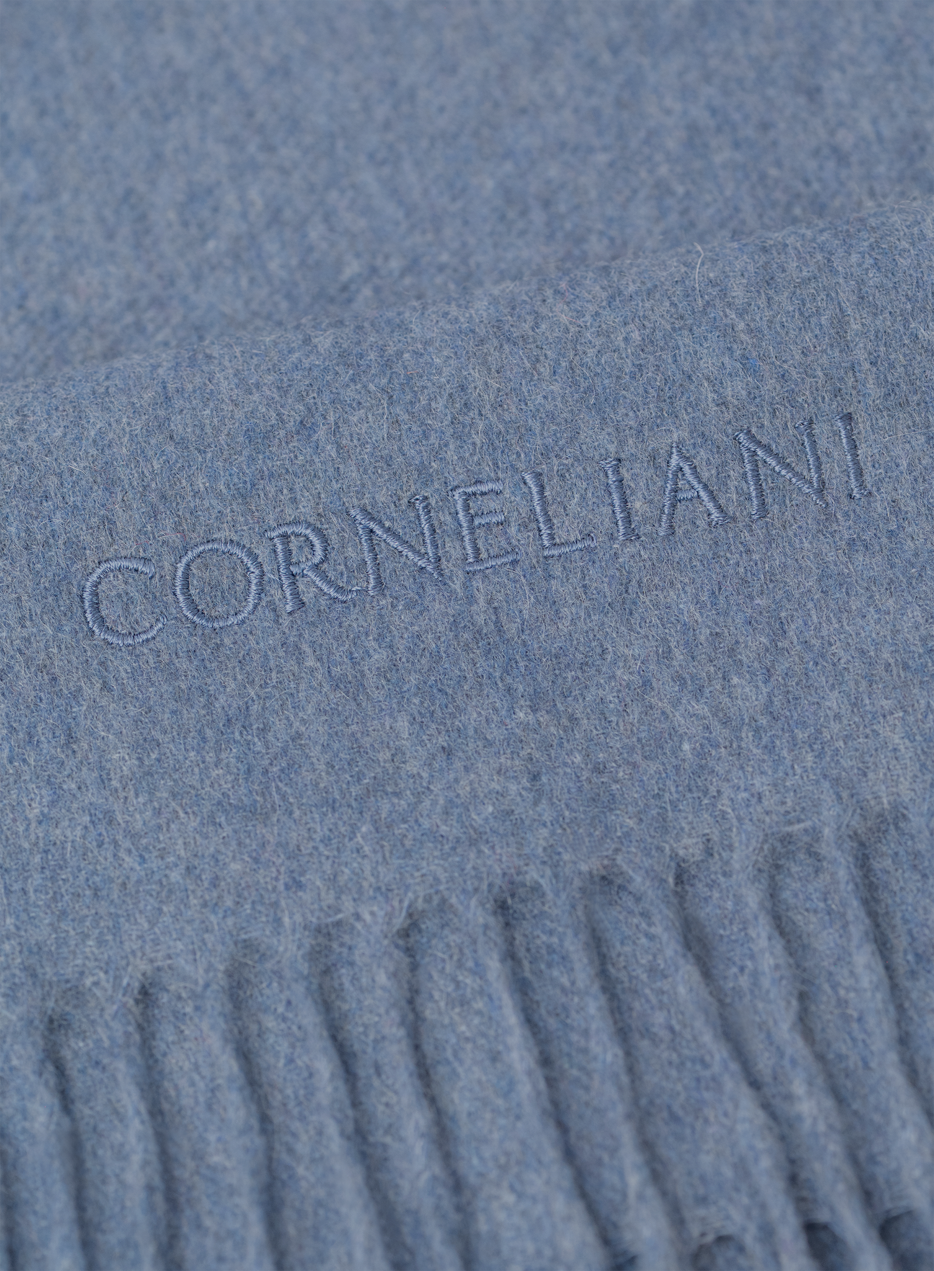Sjaal van cashmere met franjes | FULL_WIDTH | L.Blauw 