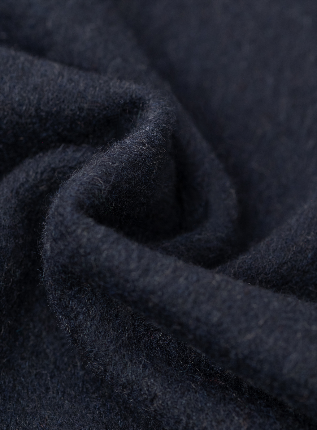 Sjaal van cashmere met franjes | FULL_WIDTH | BLUE NAVY
