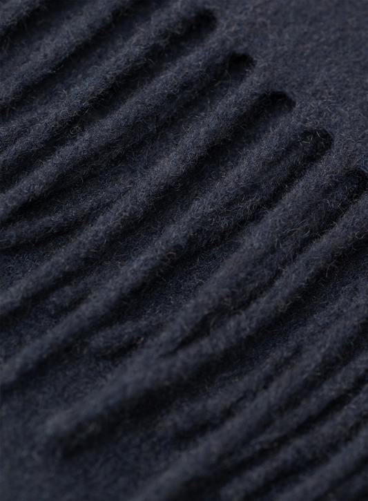 Sjaal van cashmere met franjes