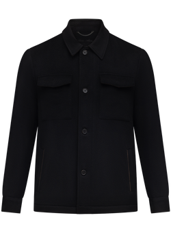 Giacca artigianale in cashmere | Zwart