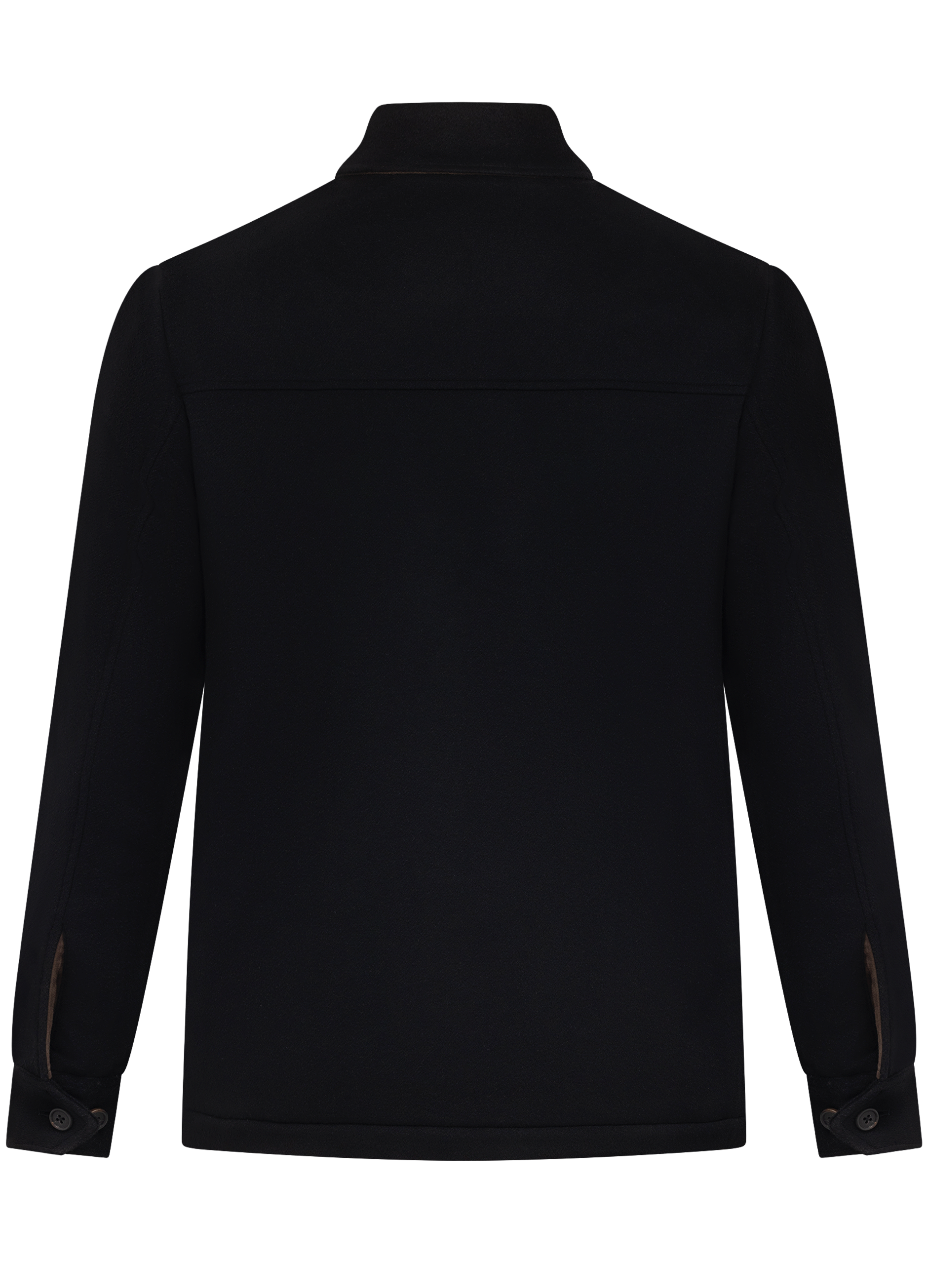 Handgemaakt jack van cashmere | Zwart