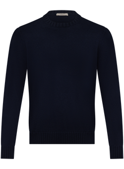 Fijngebreide crewneck van Duvet Cashmere | BLUE NAVY