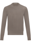 Crewneck in duvet cashmere | TAUPE