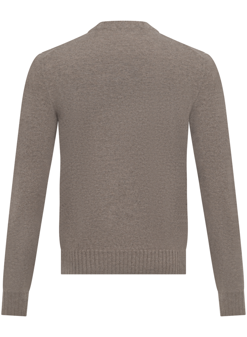 Finely knitted crew neck in Duvet Cashmere