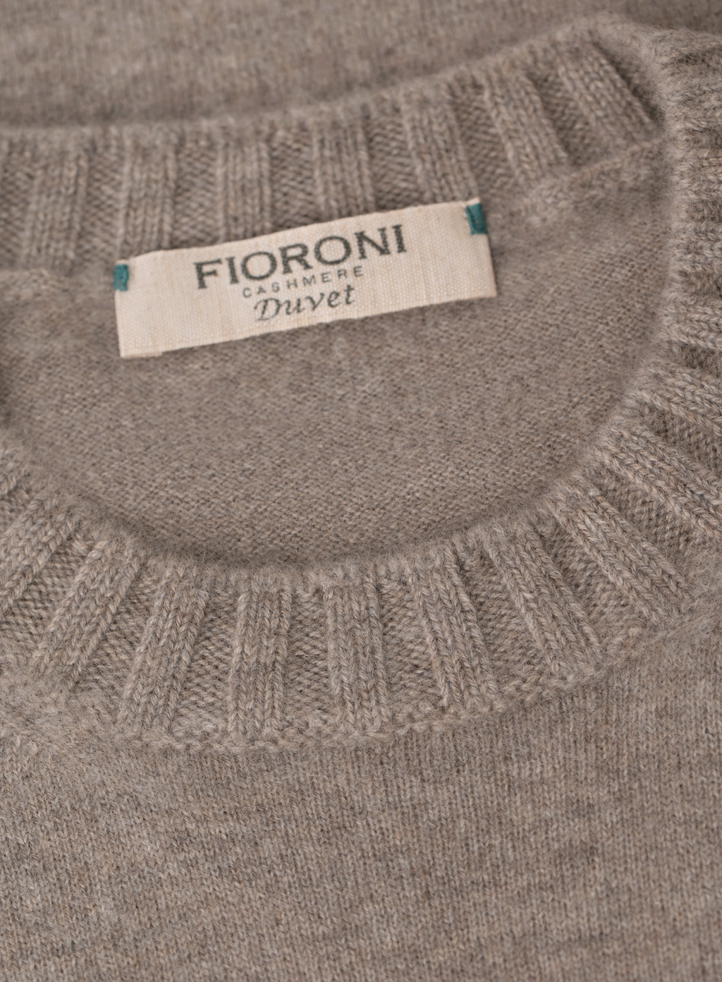 Fijngebreide crewneck van Duvet Cashmere | FULL_WIDTH | TAUPE