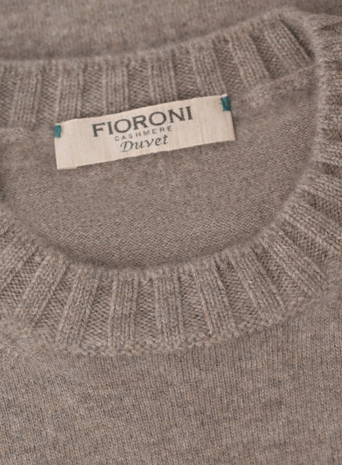 Fijngebreide crewneck van Duvet Cashmere | FULL_WIDTH | TAUPE