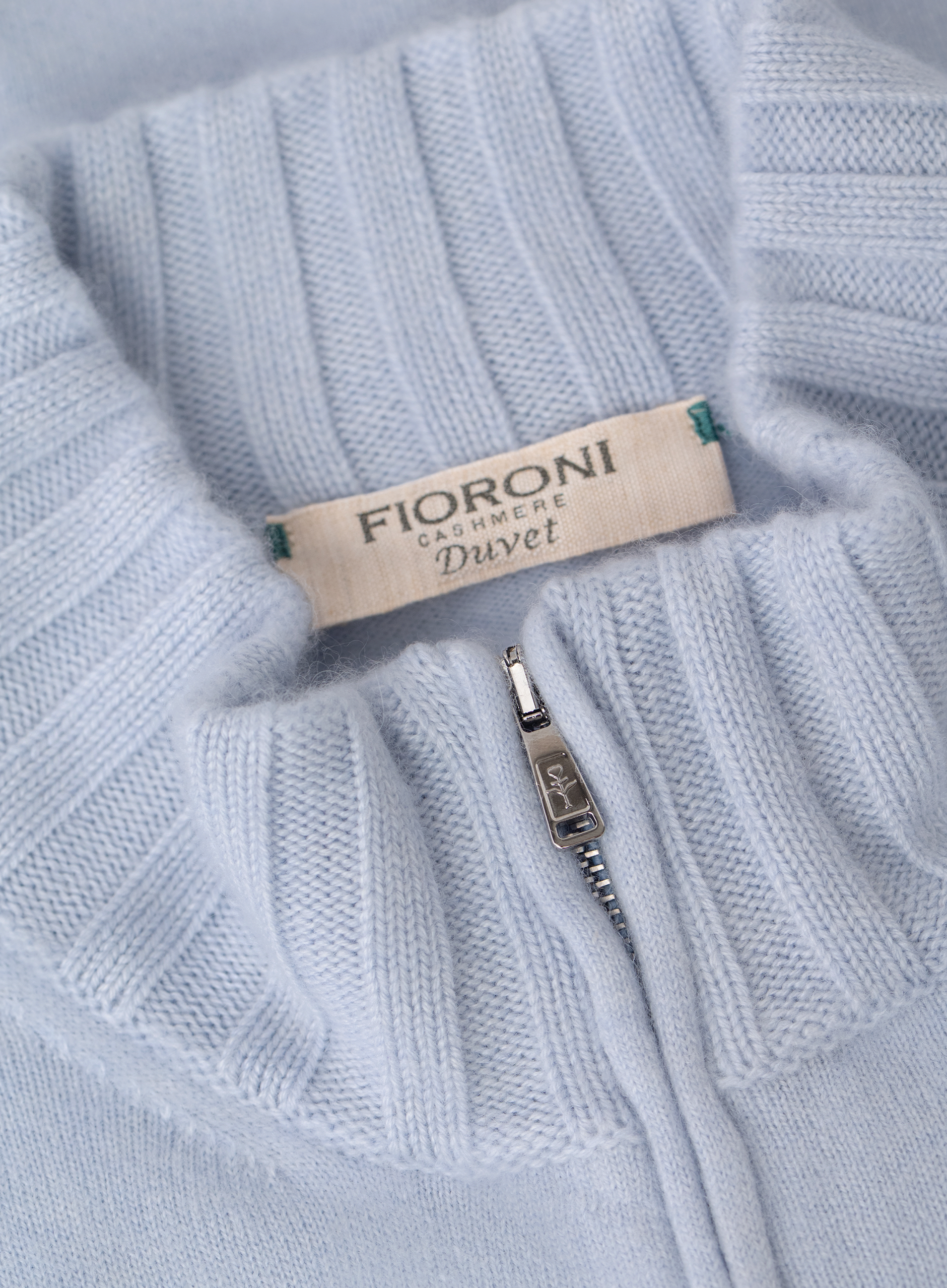 Fijngebreide ritsvest van duvet cashmere | FULL_WIDTH | L.Blauw