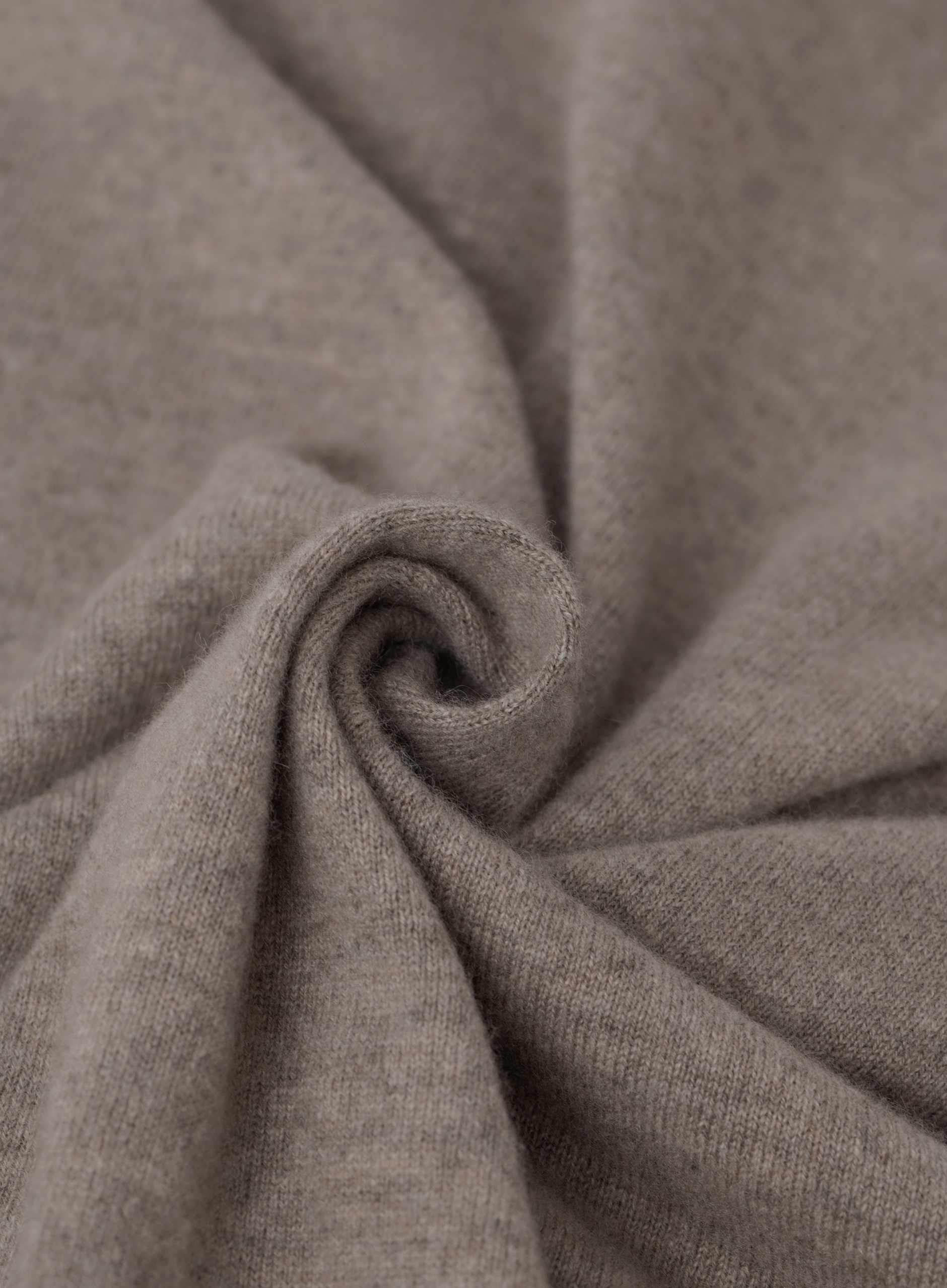 Fijngebreide ritsvest van duvet cashmere | FULL_WIDTH | TAUPE