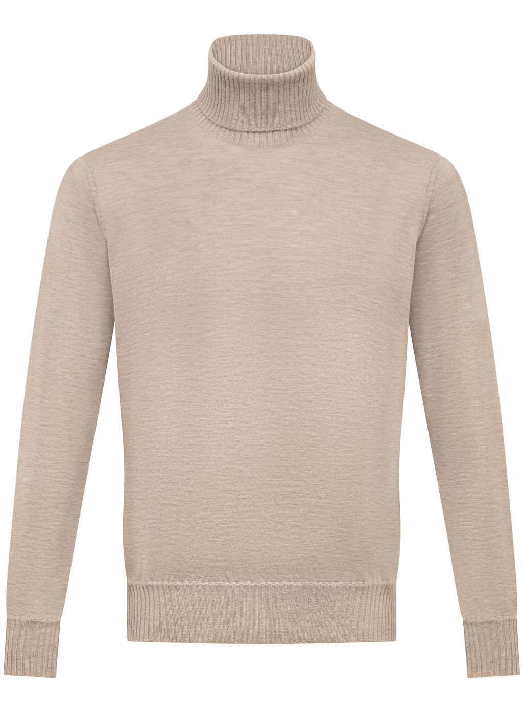 Fijngebreide coltrui van Duvet Cashmere | Beige