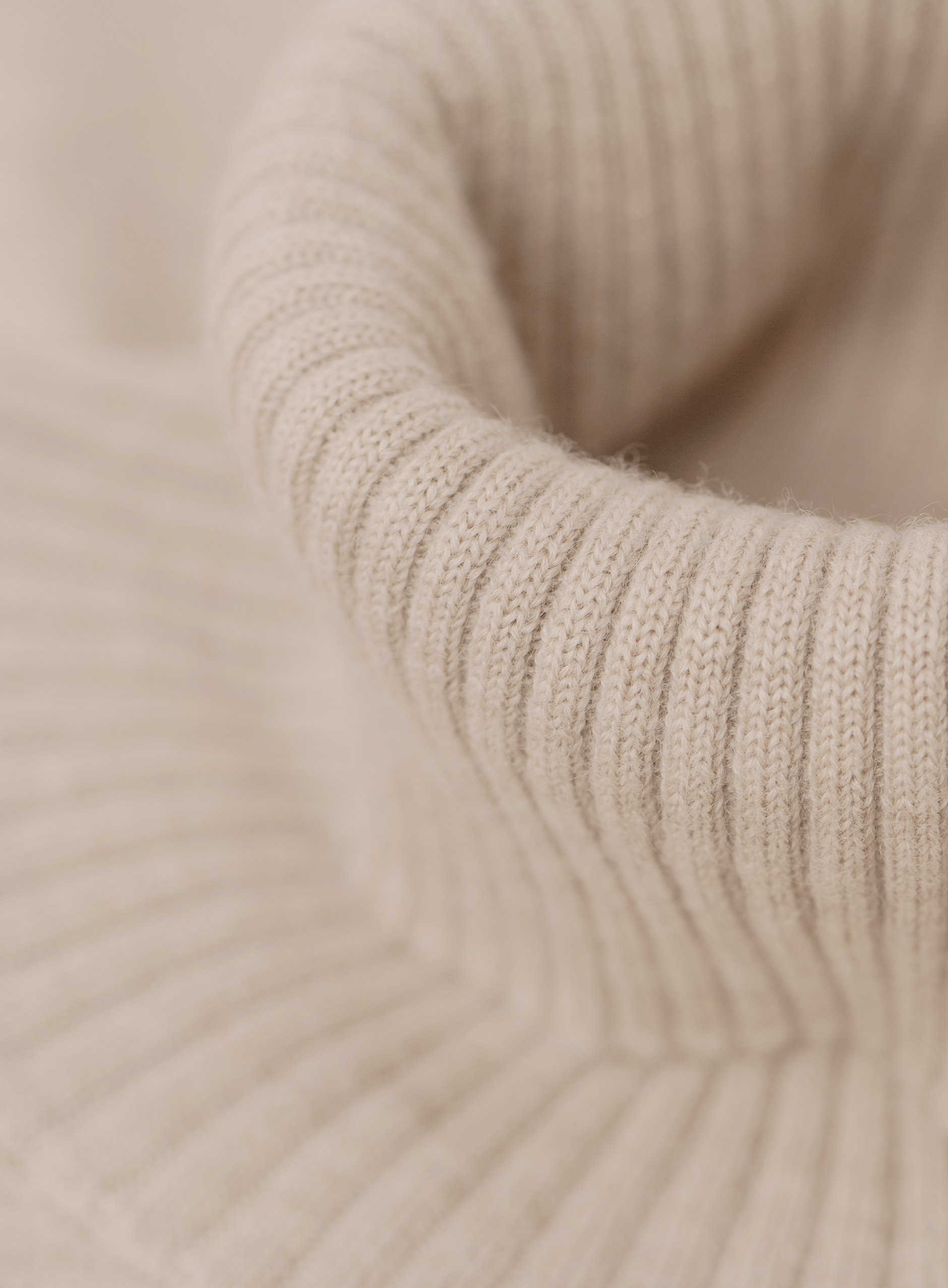 Fijngebreide coltrui van Duvet Cashmere | FULL_WIDTH | Beige