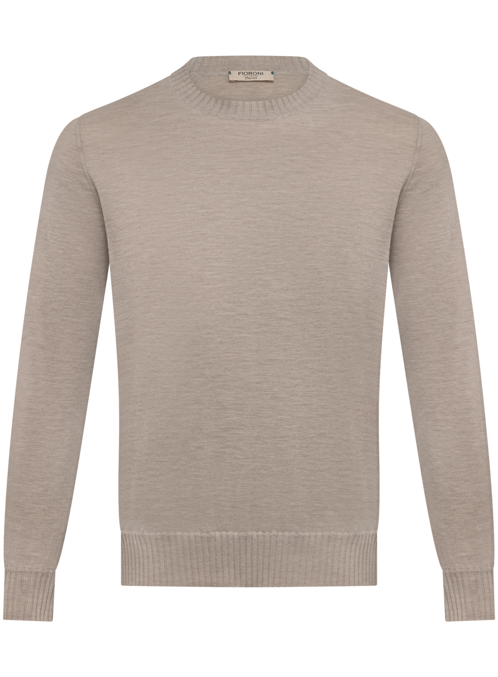 Fijngebreide crewneck van Duvet Cashmere | Beige