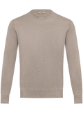 Fijngebreide crewneck van Duvet Cashmere | Beige