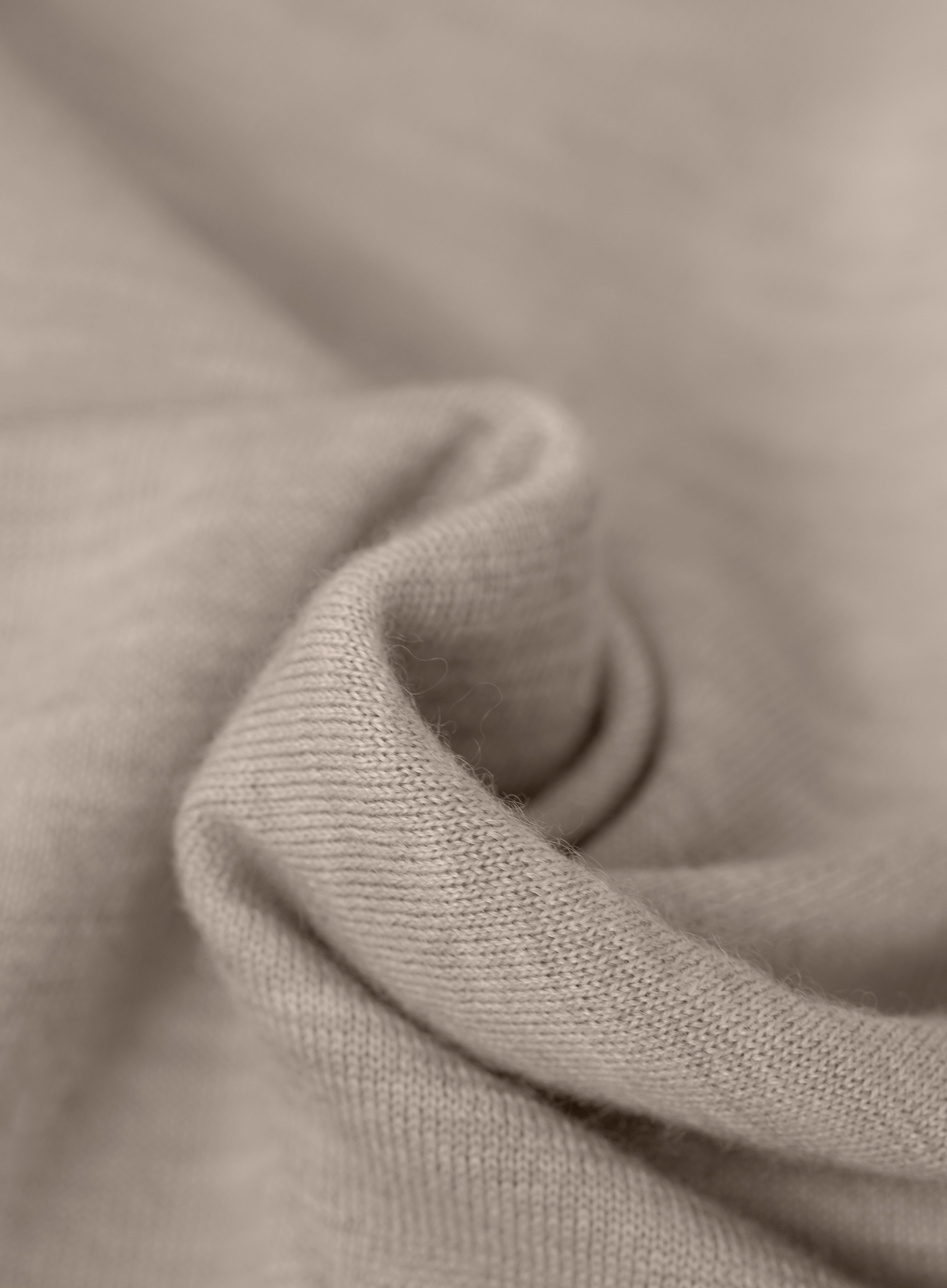 Fijngebreide crewneck van Duvet Cashmere | FULL_WIDTH | Beige