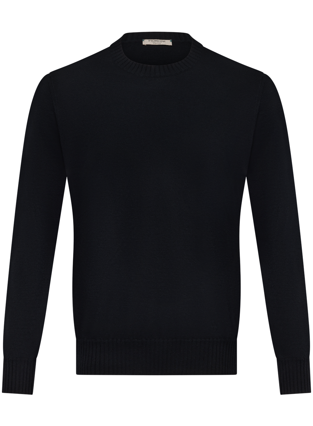 Crewneck in duvet cashmere | Zwart