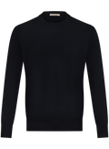 Crewneck in duvet cashmere | Zwart