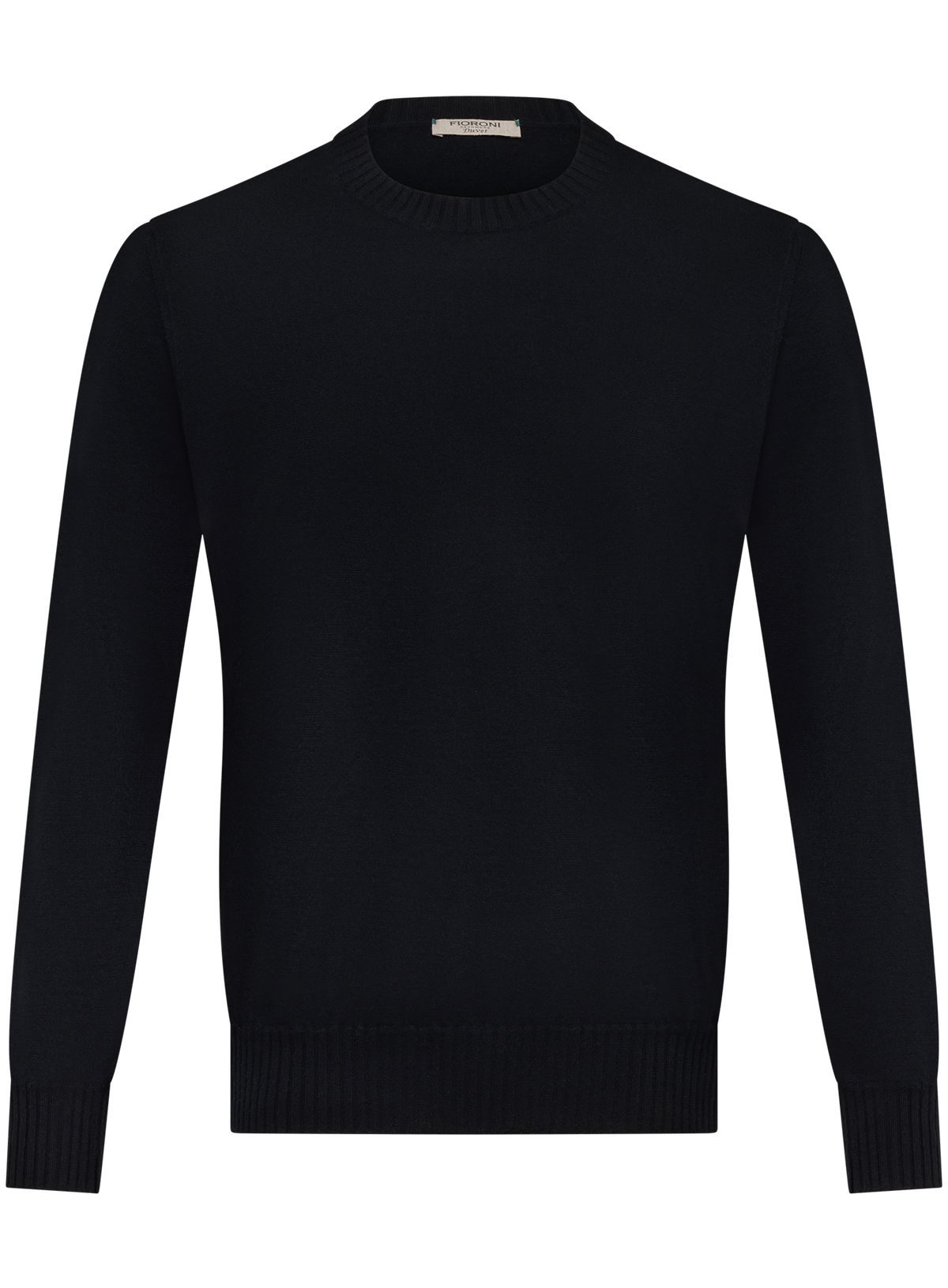 Crewneck in duvet cashmere | Zwart