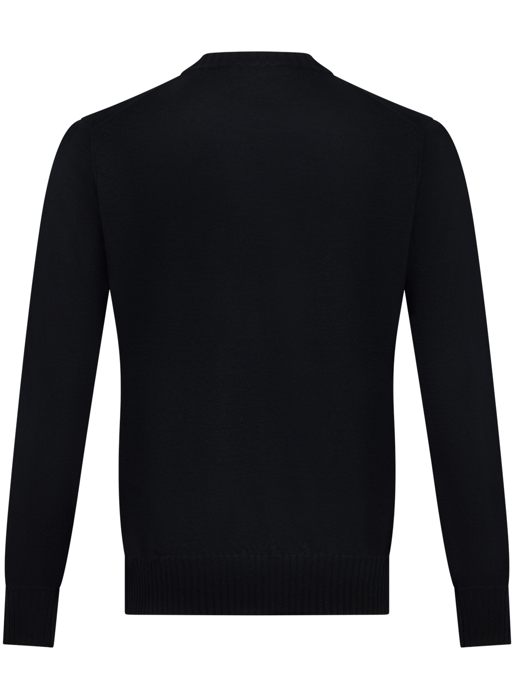 Crewneck in duvet cashmere | Zwart