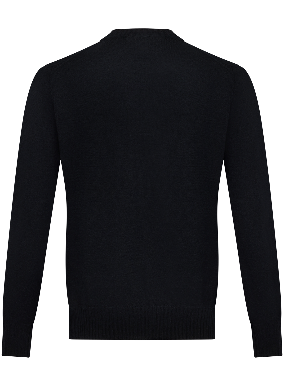Crewneck in duvet cashmere | Zwart