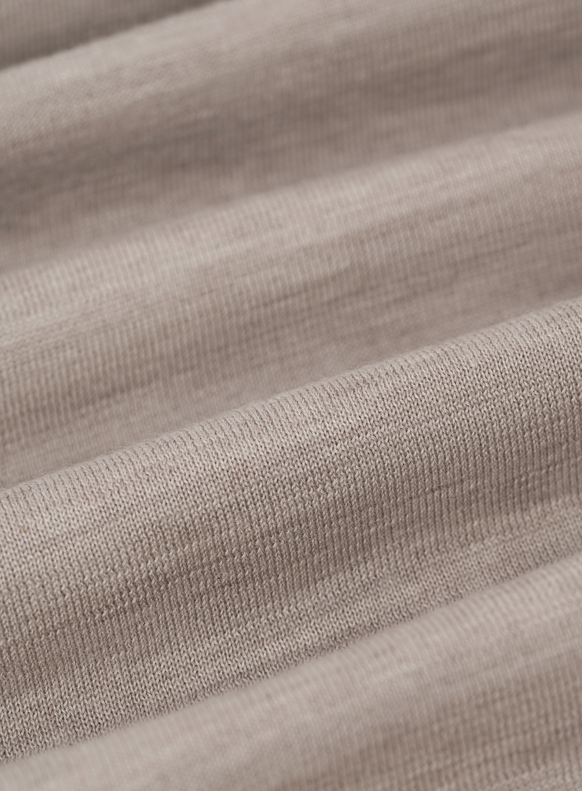 Fijngebreide half-zip trui van duvet cashmere | FULL_WIDTH | Beige