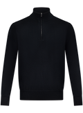 Half-zip vest in duvet cashmere | Zwart