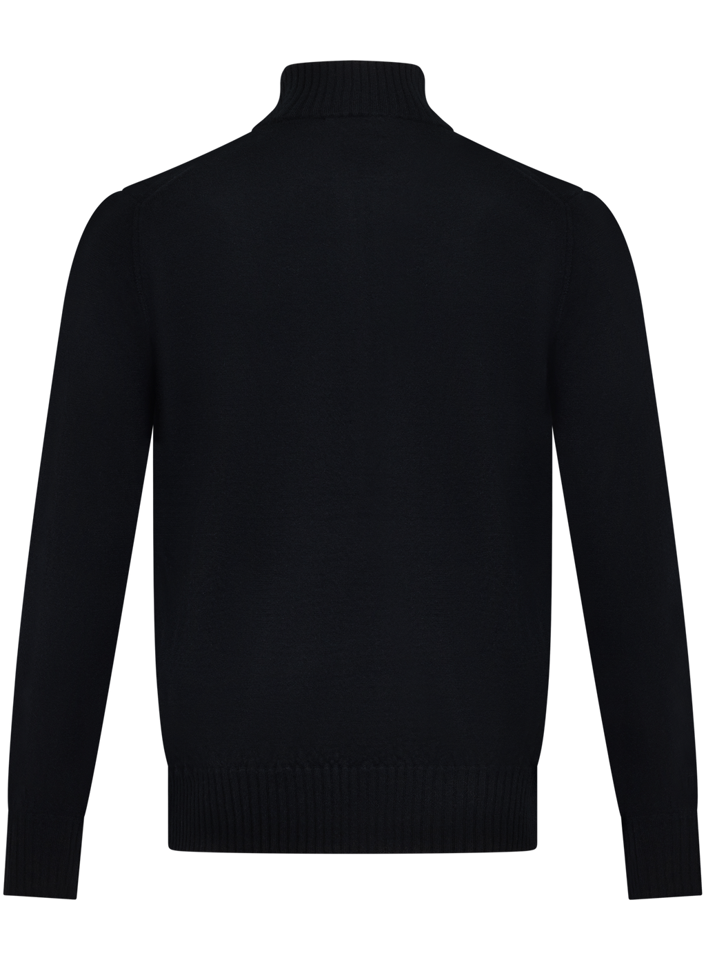 Half-zip vest in duvet cashmere | Zwart