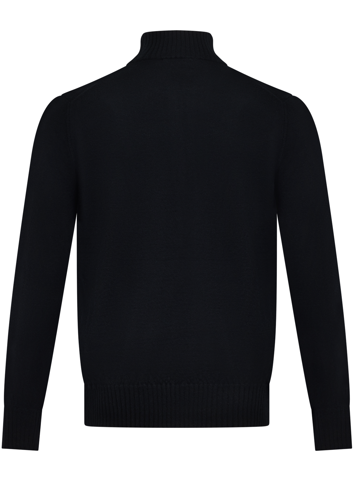 Half-zip vest in duvet cashmere | Zwart