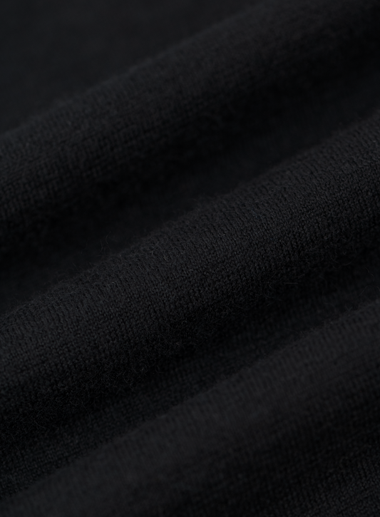 Half-zip vest in duvet cashmere