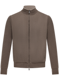 Knitted jack van scheerwol | TAUPE