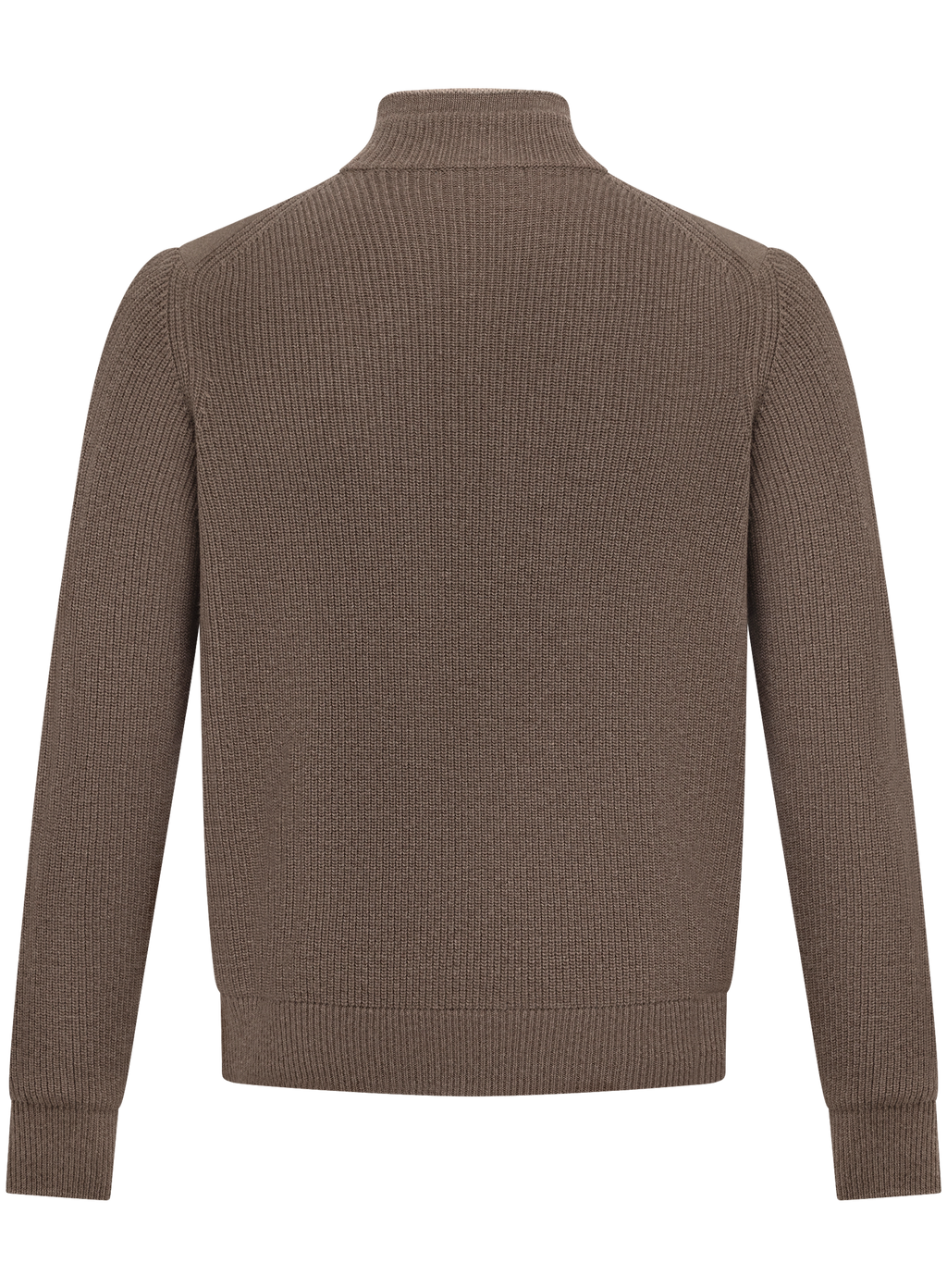Knitted jack van scheerwol | TAUPE
