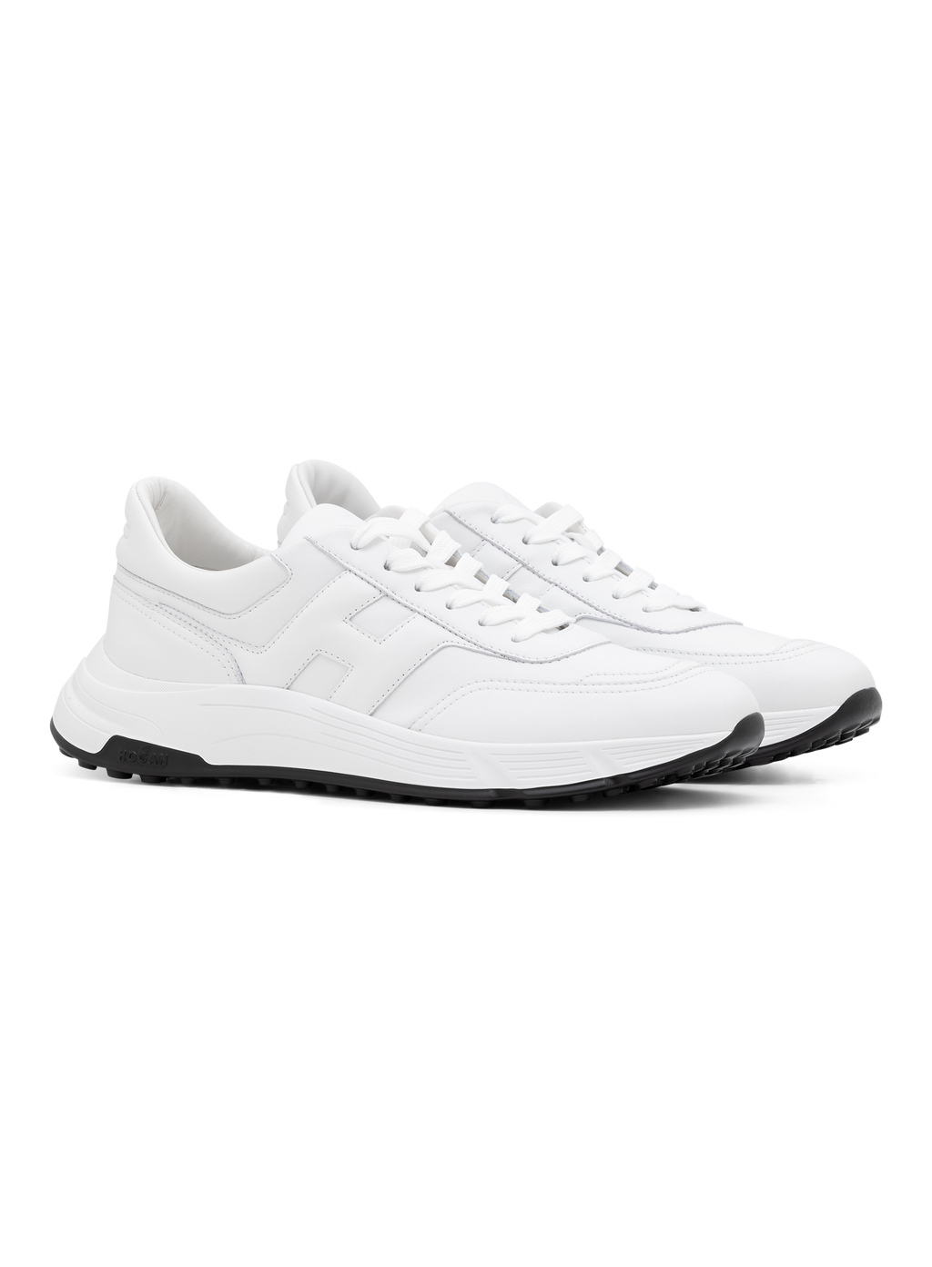 Hyperlight sneakers van leer en suède | Wit