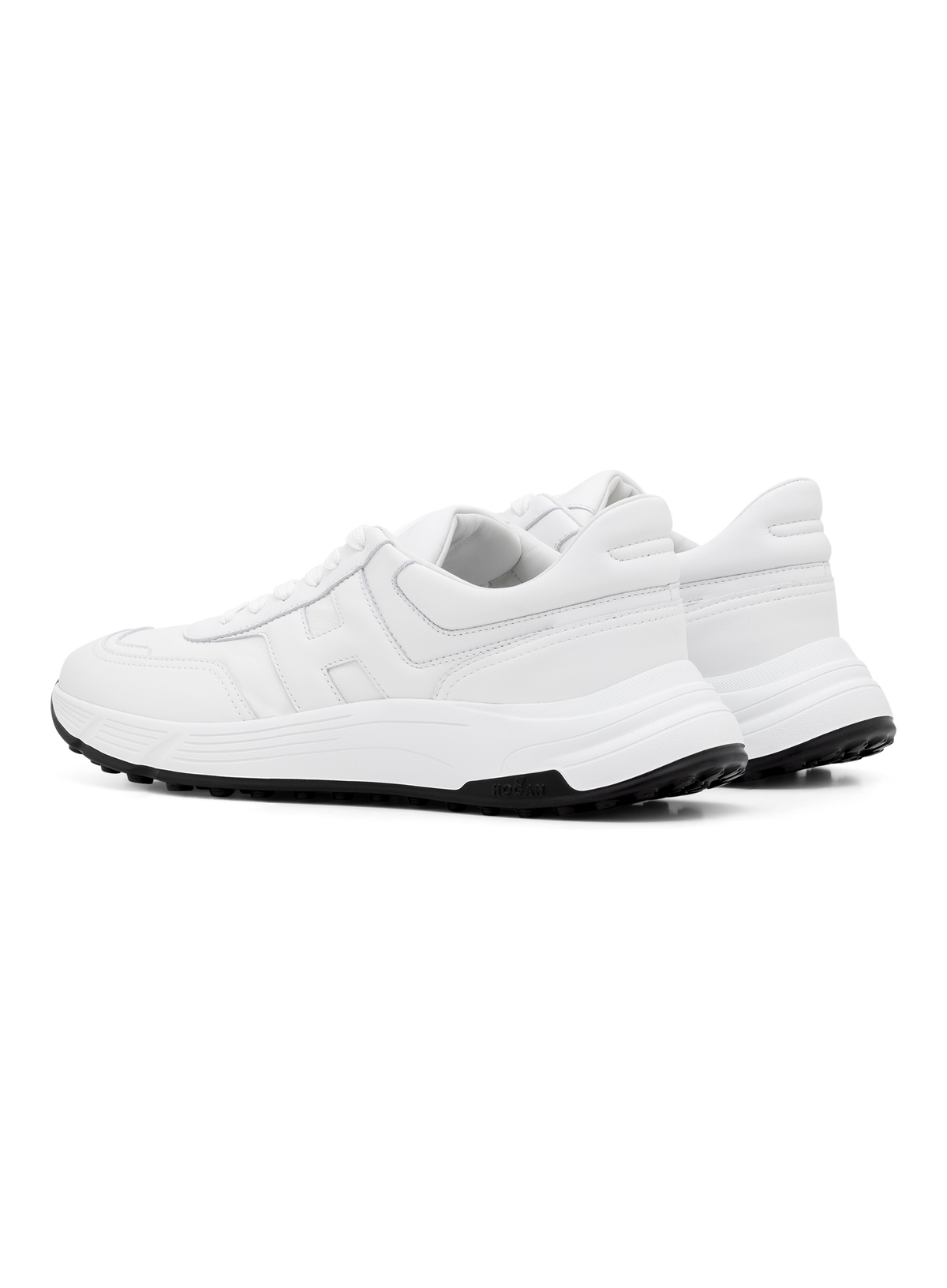 Hyperlight sneakers van leer en suède | Wit