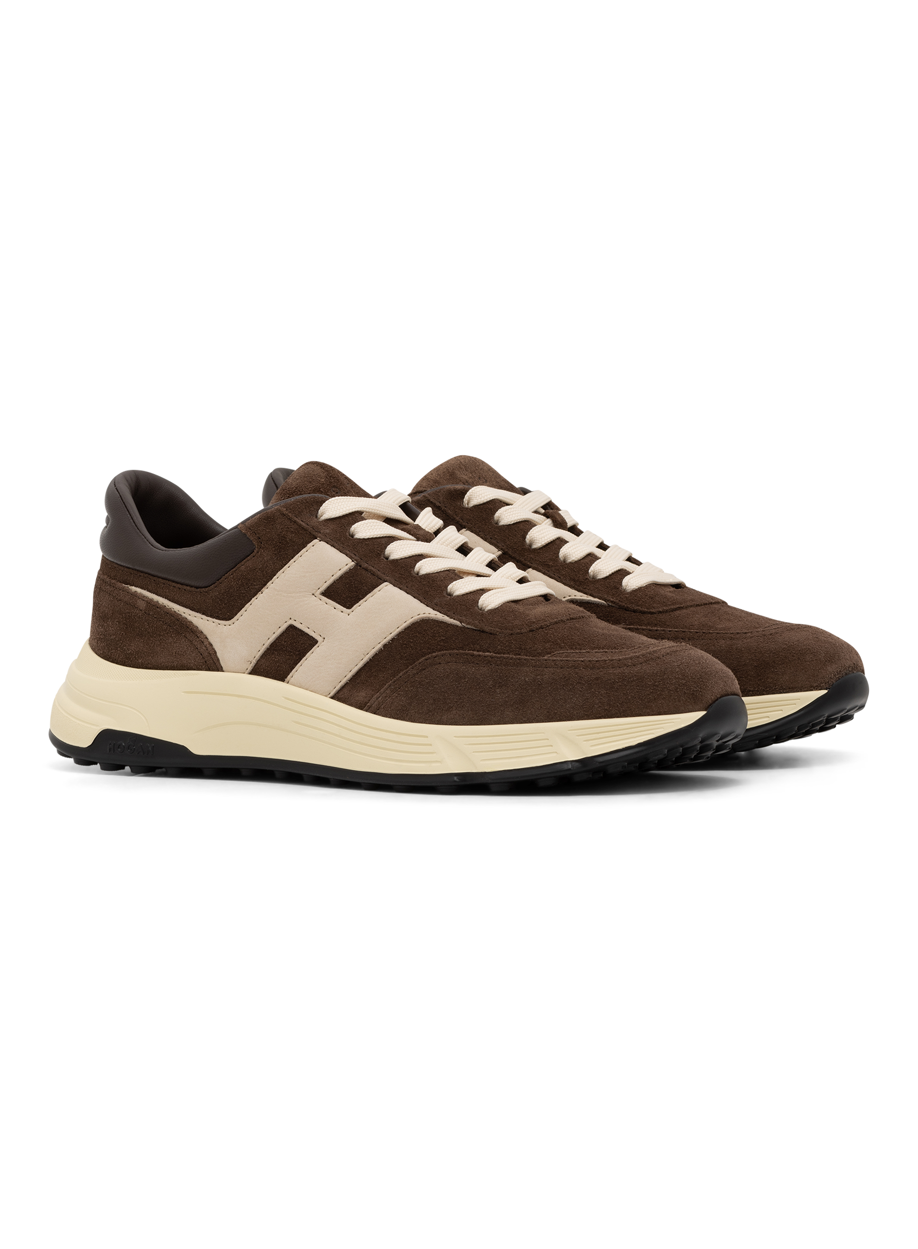Hyperlight sneakers van leer en suède | D.Bruin