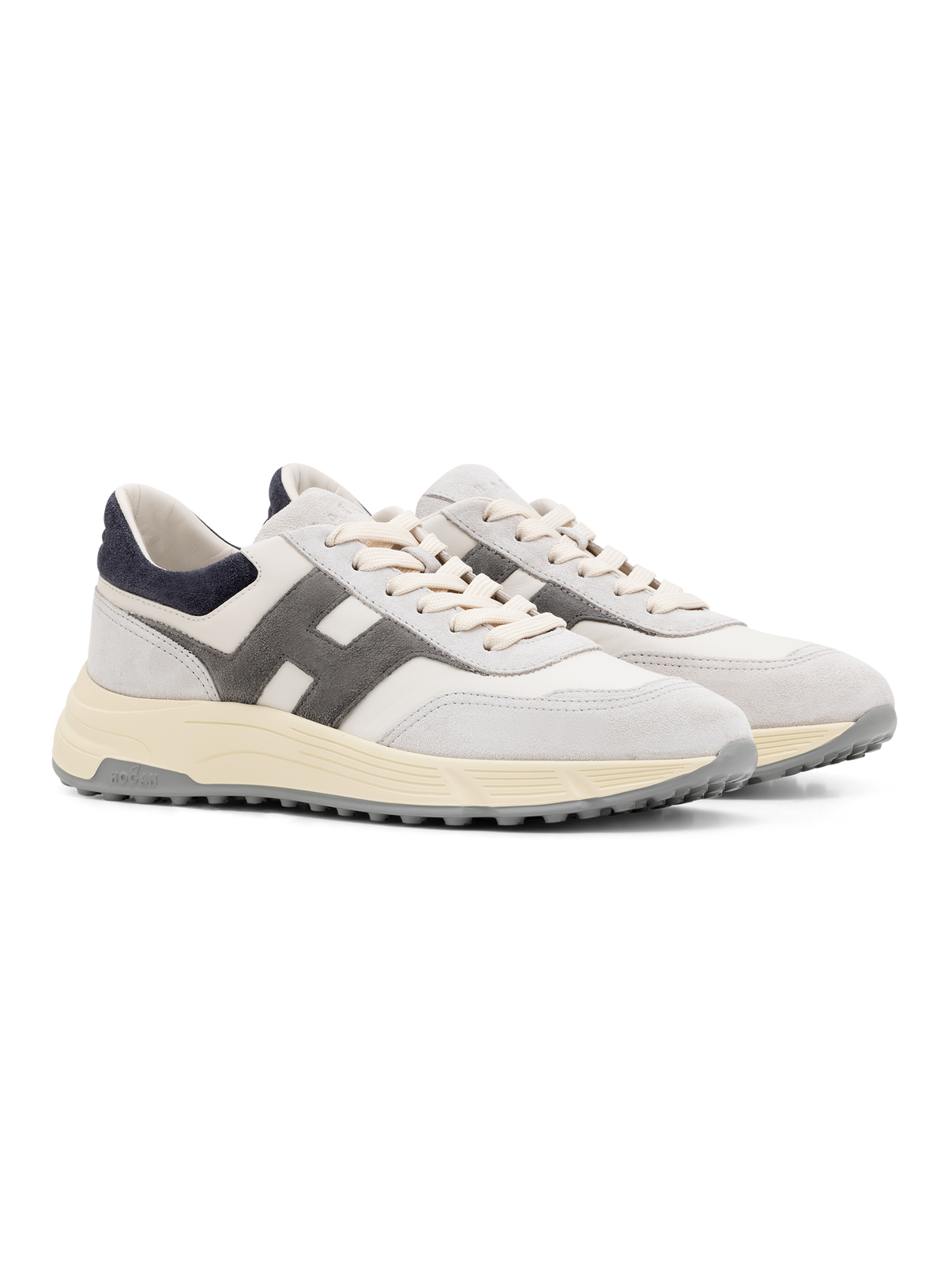 Hyperlight sneakers van leer en suède |  ROOM-WIT