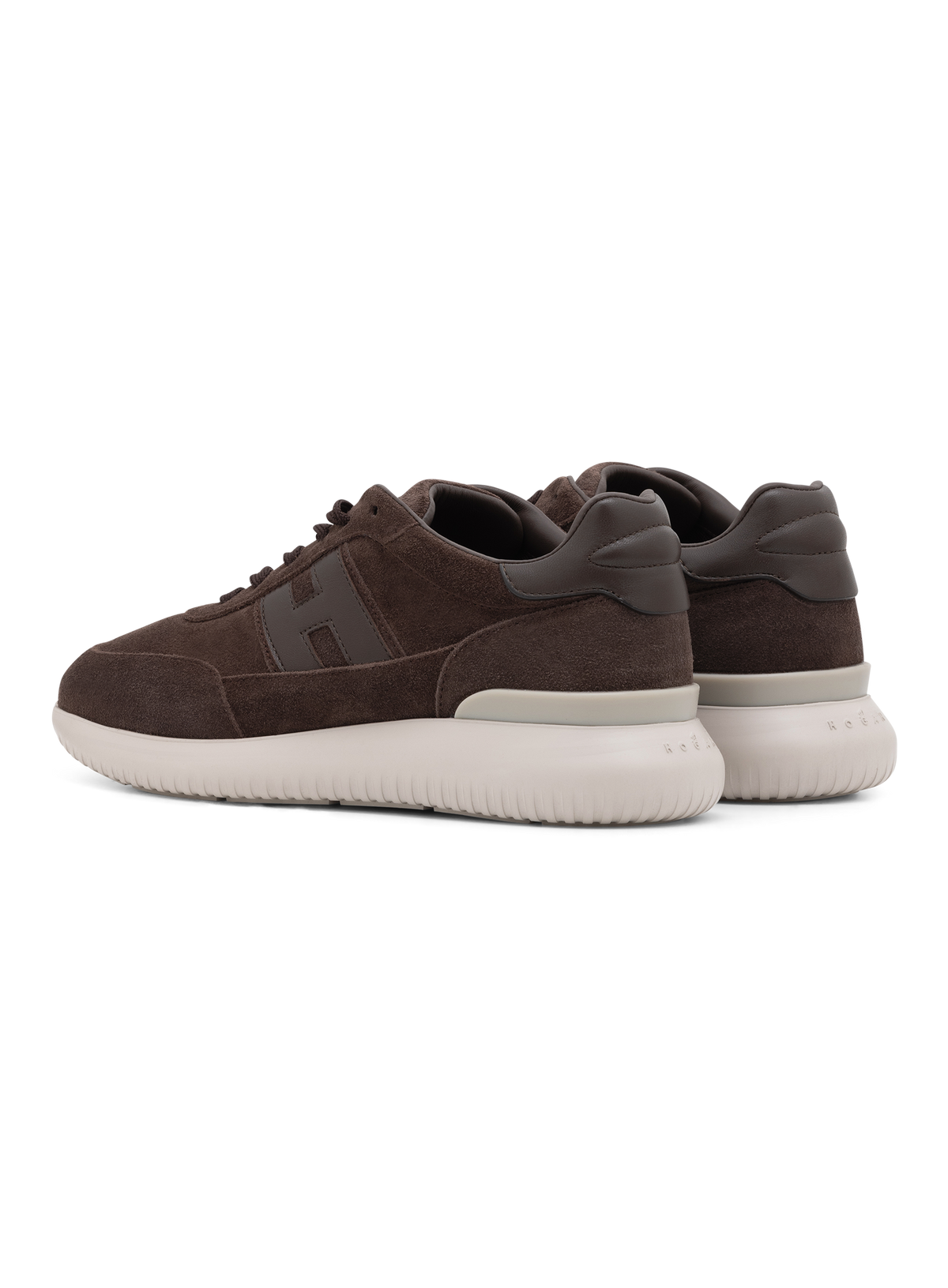 Interactive³ sneakers van suède en leer | D.Bruin