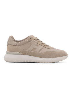 interactive³ sneakers in suède leer | Beige