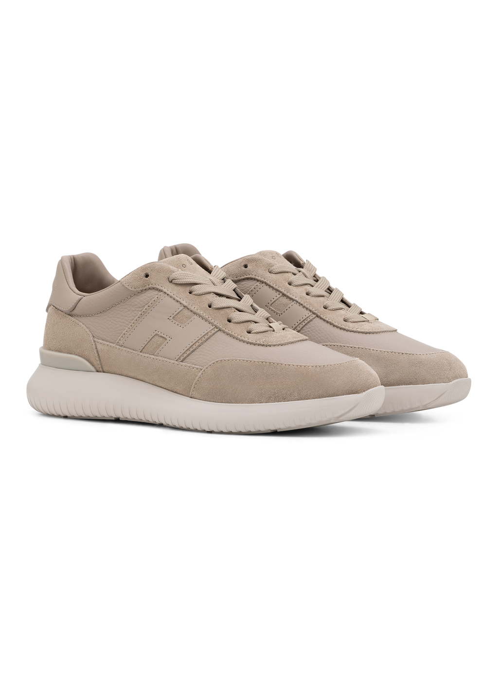 Interactive³ sneakers van suède en leer | Beige