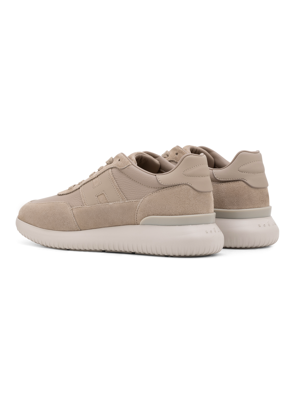 Interactive³ sneakers van suède en leer | Beige