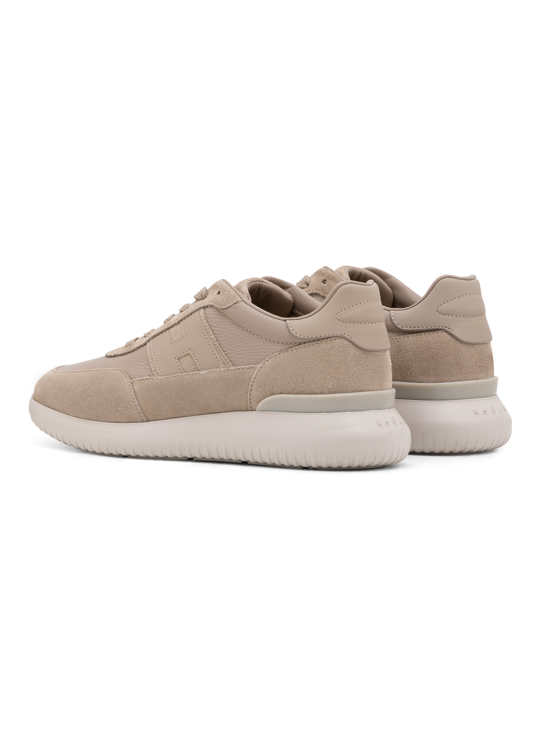 Interactive³ sneakers van suède en leer | Beige