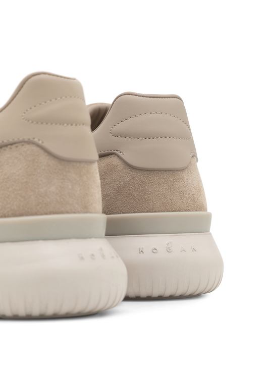 Interactive³ sneakers van suède en leer