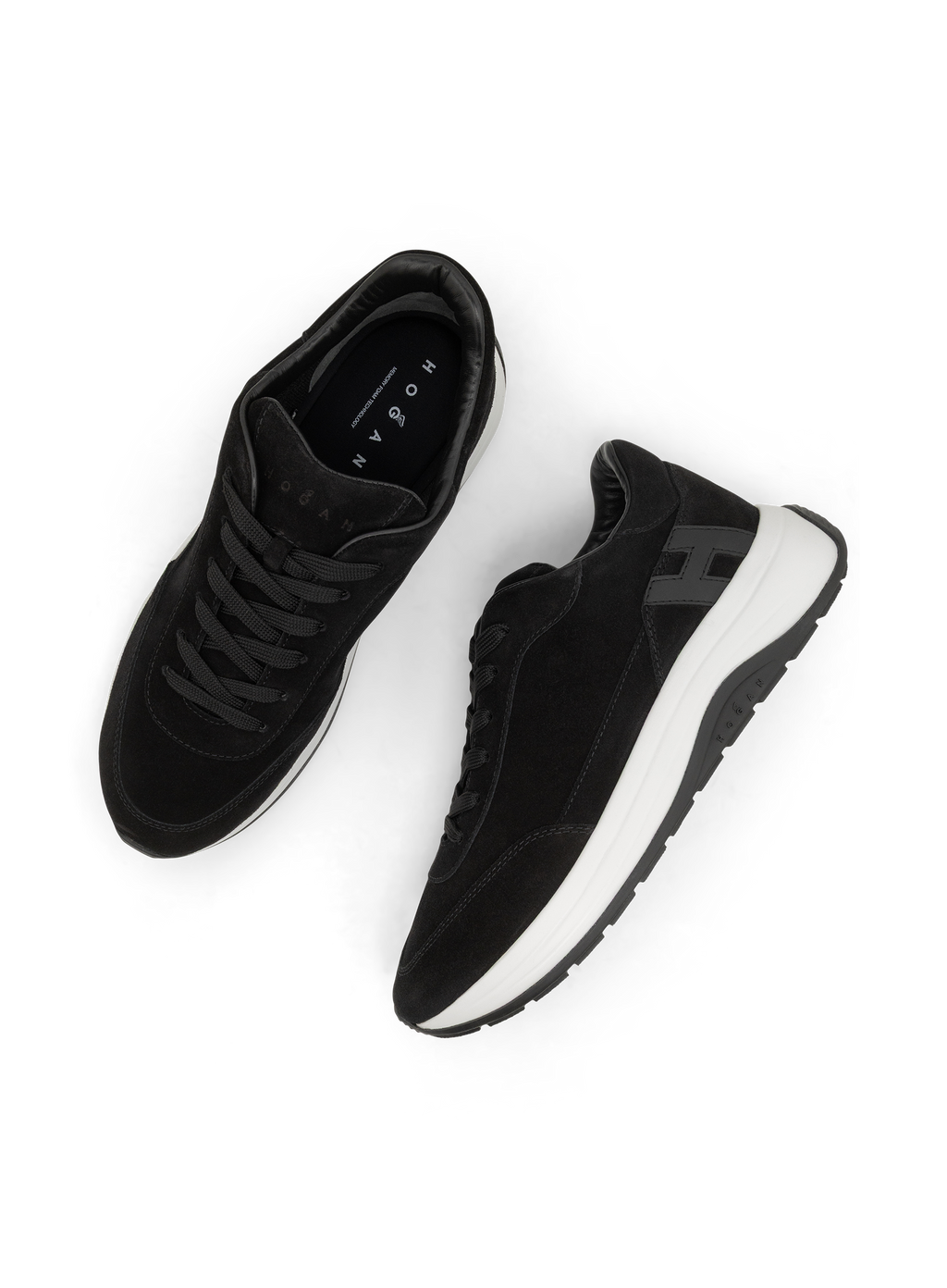 Sneakers in suède | Zwart