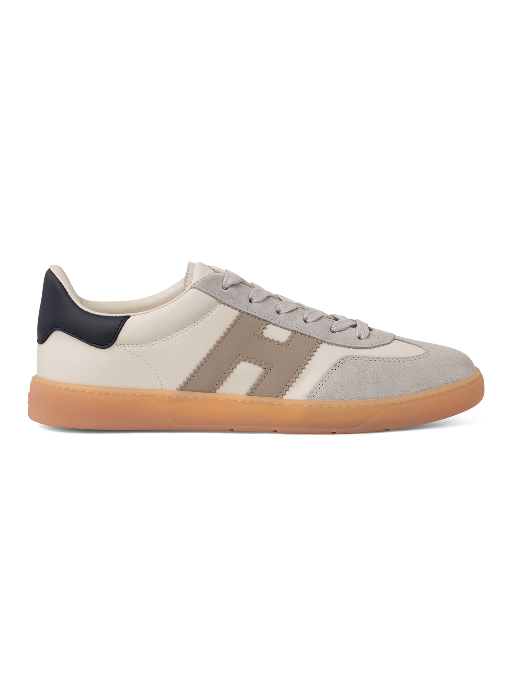 Cool sneakers van suède en leer | Beige