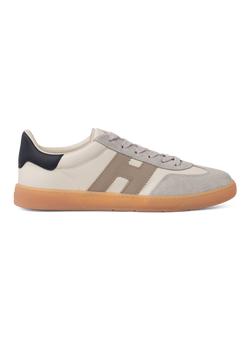 Cool sneakers van suède en leer | Beige
