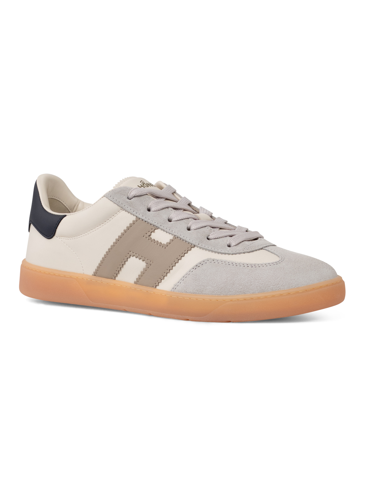 Cool sneakers van suède en leer | Beige